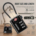 TSA Approved Luggage Locks (1.4*0.72*3.54 in / 4 Color Pack)