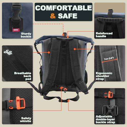Waterproof Backpack Dry Bag 35L (Blue / 55L)