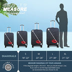 Travel Luggage Cover Fits 23 (M / Polkadot)