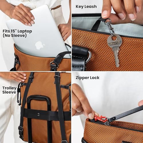 Tempest Anti Theft Convertible Backpack Tote (Carbon - Signature)