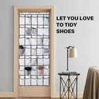40 Mesh Pocket Over the Door Shoe Organizer, Hanging Shoe Rack - Image 6