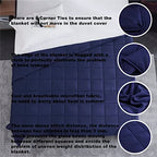 Weighted Blanket (03-navy Blue / 40" x 60" | 7lbs)