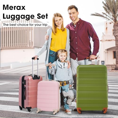 Luggage sets of 2 Piece (Luggage Set With Bags / Light Pink(20+28+bag))