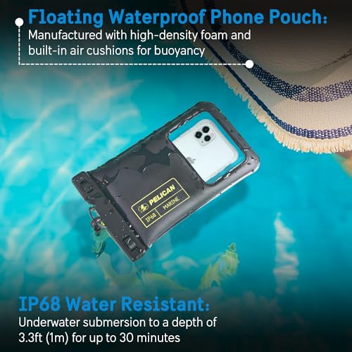 4 Pack Marine Waterproof Phone Pouch (Black/Neon - 4 Pack - XL / XL / 4 Pack)