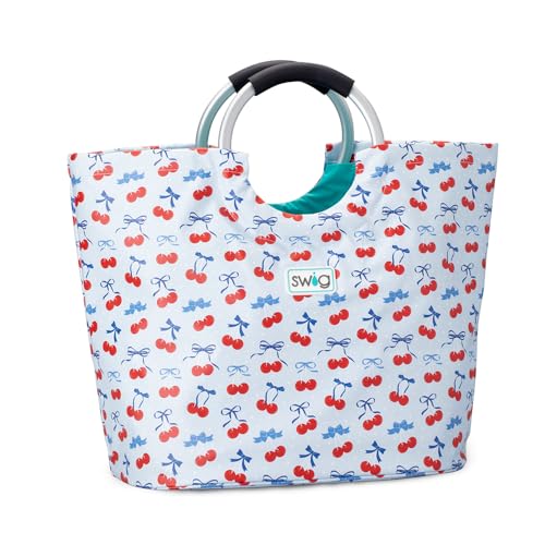 Loopi Large Waterproof Beach Tote Bag (Cherry Pop)