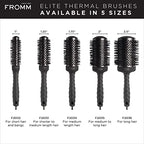 Elite Thermal Ceramic x Ionic 1.25" Round Brush for Expert Blowouts and Faster Hair Drying (1.25" Standard Barrel)