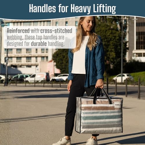 Heavy Duty Moving Bags (Clear / 13 Gallon-4 Pack)