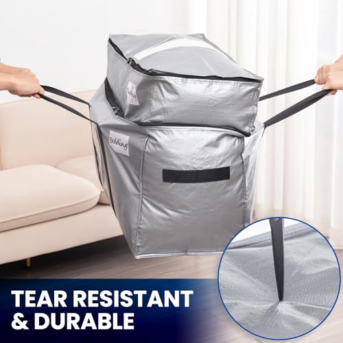 2 Tier Moving Bags (Silver / 2 Large- 2 Tier)