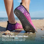 Water Shoes for Women Men Quick (10-11 Women/9-10 Men / Star Moon Pink)