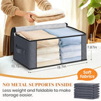 35L Closet Organizers (10 Pack-35l / Grey)