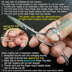 5.5 Inch Hair Cutting Scissors 440C Small Hair Shears (5.5 Inch Cutting)