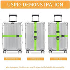 Luggage Straps for Suitcases (Blue+Orange+Rose Pink+Green / 8Pcs)
