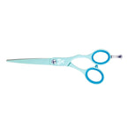 Cricket Shear Xpressions 5.75" Professional Hair Cutting Scissors - Barber Scissors, Japanese Stainless Steel, Comfort Silencer, Ideal for Stylists and Home Use, Moody Blue