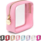 Clear Makeup Bag Zipper Pouch, Transparent Cosmetic Case Organizer, TSA by Embla