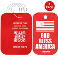 Smart Luggage Tags 4 (Red)