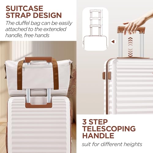 Carry On Luggage (White / DB/TB/20in)