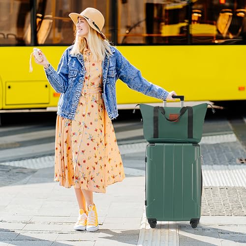 6 Piece Luggage Set (Green / 6-Piece Set)
