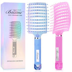 Hair Brush Set (Pinkish Purple+Blue)