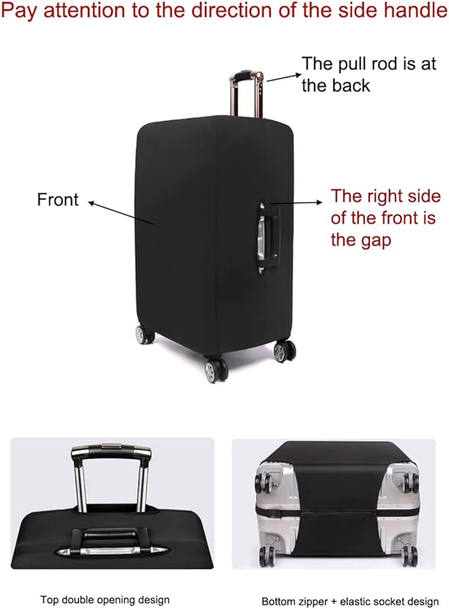 MosaiRudo Thicker Luggage Cover Elastic Suitcase Cover Protector Fits 18-32 - Image 3