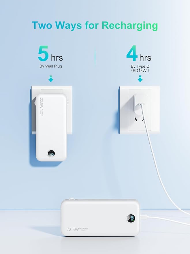 Portable Phone Charger, 12000mAh 22.5W Fast Charging Power Bank - Image 8