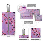 Shoe Organizer 6pcs Shoe Bags with Zipper Closure (Green-plum Flower)