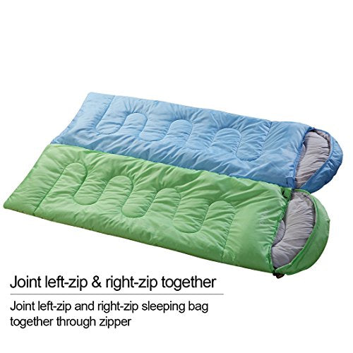 Sleeping Bag for Adults (Sky Blue / 87"x29.5")