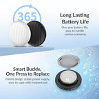 Tracker Tag 2 Pack [Apple MFi Certified] Bluetooth Trackers Works with Apple Find My (Black & White - 2 Pack)
