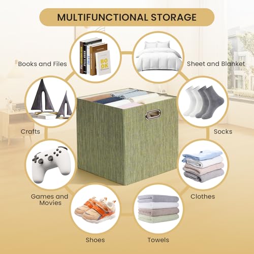 Storage Cubes (13×13×13/4pcs / Yellow/Brown Mixed)