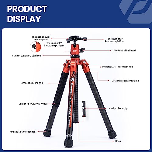 60" Camera Tripod (X-Aircross 3 Orange)