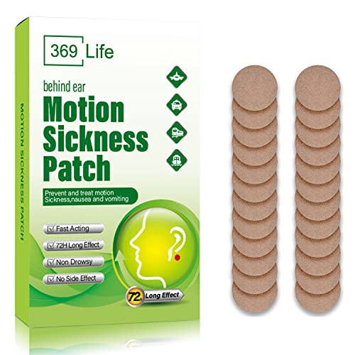 Motion Sickness Patches Travel Essentials 2026 for Adults and Kids 24 Ct (24 Count (Pack of 1))