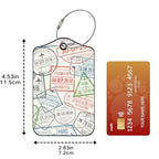 Luggage Tags for Suitcases (Global Travel Stamps)
