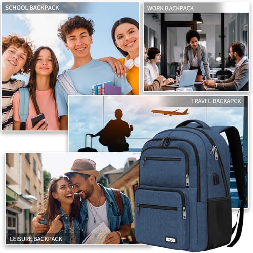 Backpack for School (C9-blue / 15.6 Inch)