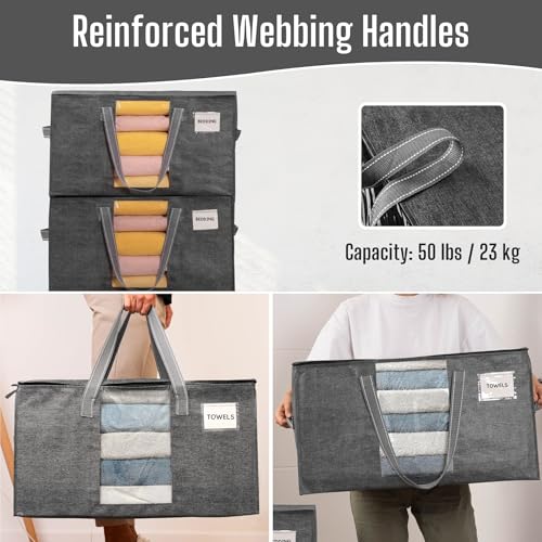 Moving Bags Wide Open Top (Gray / 10 Pack)
