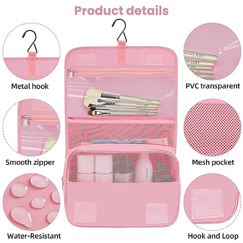 10 Set Packing Cubes Various Sizes Packing Organizer for Travel Accessories Luggage Carry On Suitcase (10-Pink / 10 Set-full Mesh)