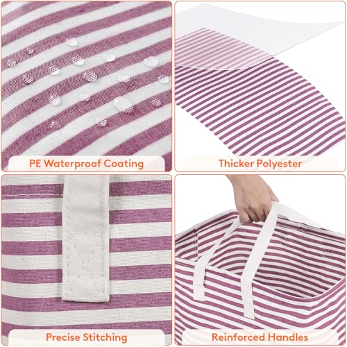 80L Large Laundry Baskets (Purple / 80L)