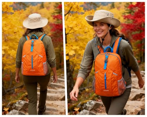 25L Foldable Hiking Backpack (Orange)