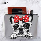 Makeup Bag French Bulldog Makeup Bags For Purse Pouch (9 x 7.1 inch / French Bulldog)