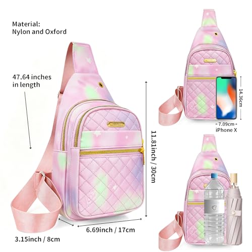 Small Sling Bag Casual Crossbody Sling Backpack (8002s-pgreen)