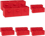 Amazon Basics Cube Organizer Storage Bins Handles, Collapsible Fabric, by AmazonBasics