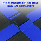 Luggage Straps for Suitcases TSA Approved Travel Essentials 8 Pack (Blue)
