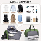Garment Bags for Travel (Green / Convertible)