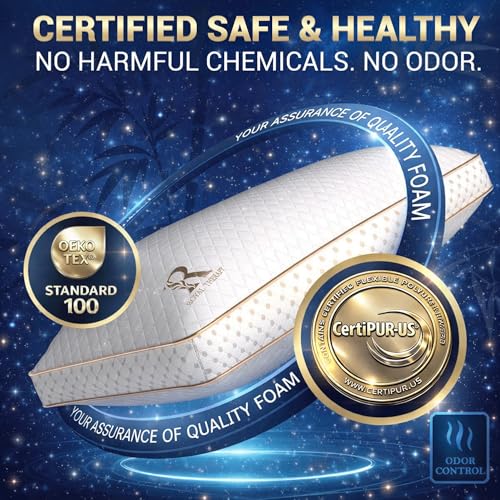 4 Pack King Memory Foam Pillow (King (Pack of 4))