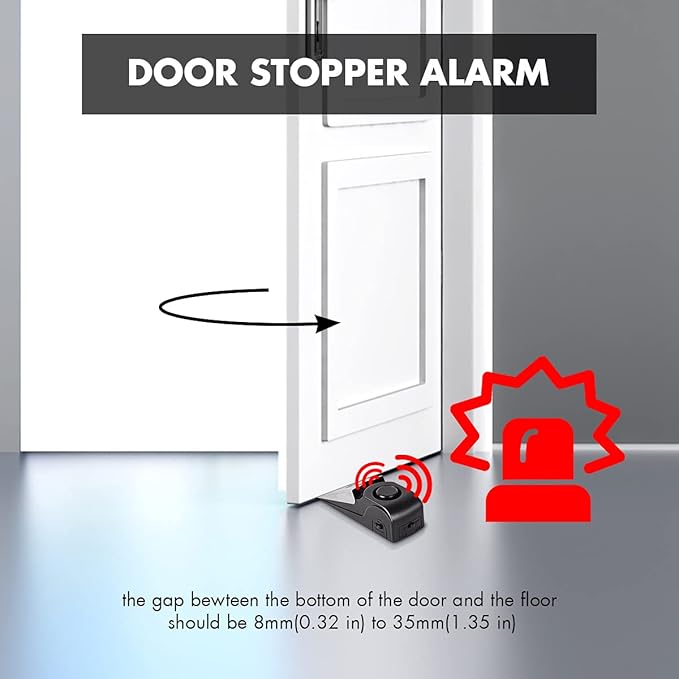 Door Stop Alarm, Door Stopper Security - Image 5