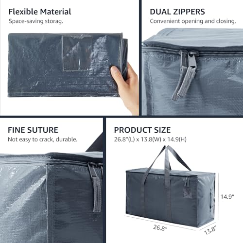 Moving Bags Heavy Duty Extra Large (Grey / 8 Pack)