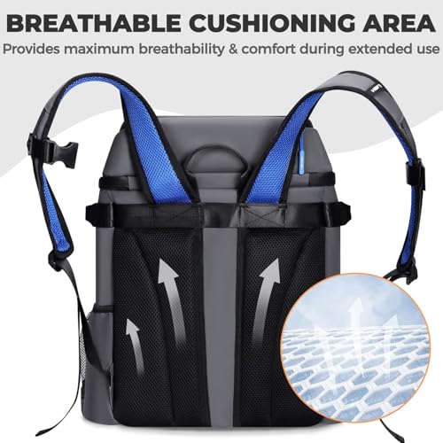 Backpack Cooler Insulated Waterproof Leakproof Lunch Bag 54 Can (Gray - 54 Cans)