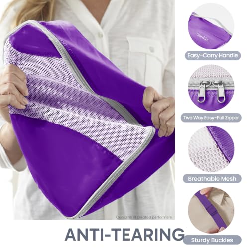 Packing Cubes for Travel (10 Purple)