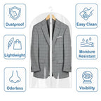 65” All Clear Dress Bags for Travel (65" -4 Pack)