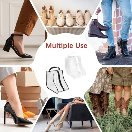 Boot Storage Bags [2PCS] (White, Black / 28cm Short)