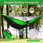 Camping Hammock (Black & Guolv / Large)
