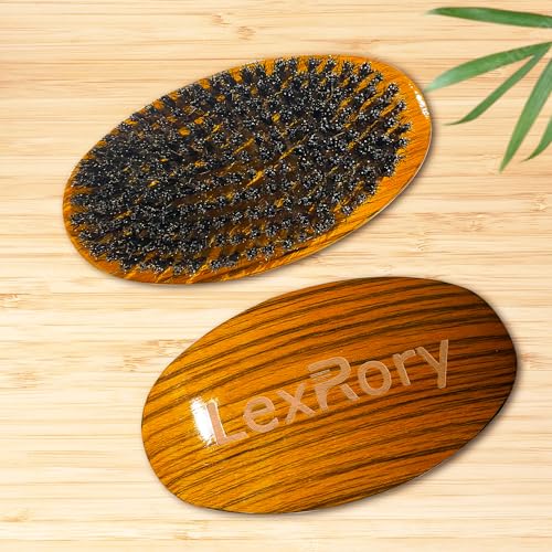 Curved Wave Brush for Men 360 (Stripes Yellow)